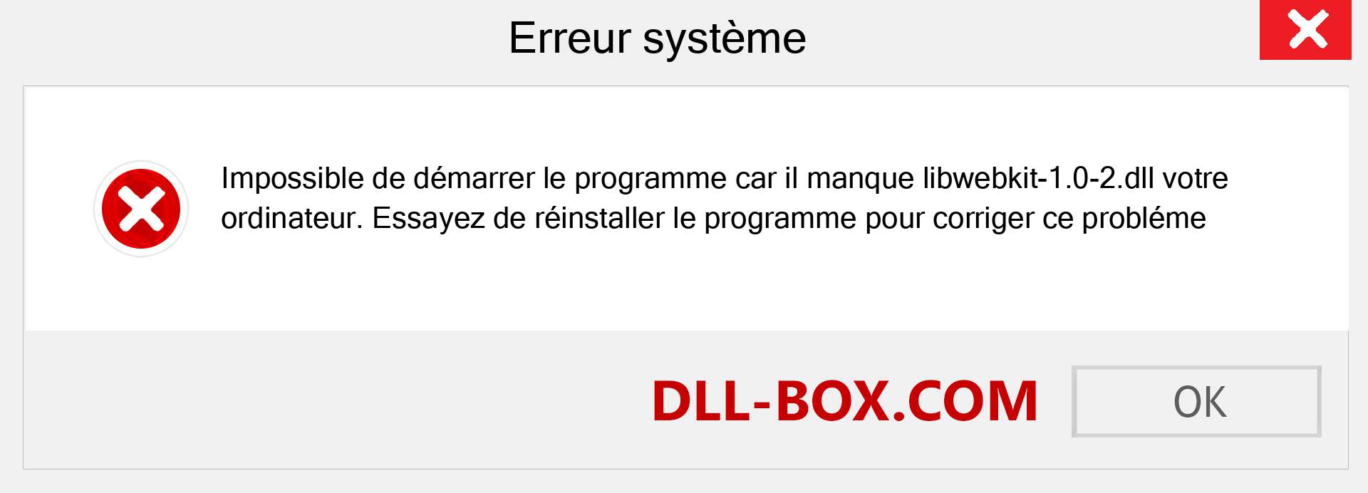 Le fichier libwebkit-1.0-2.dll est manquant ?. Télécharger pour Windows 7, 8, 10 - Correction de l'erreur manquante libwebkit-1.0-2 dll sur Windows, photos, images