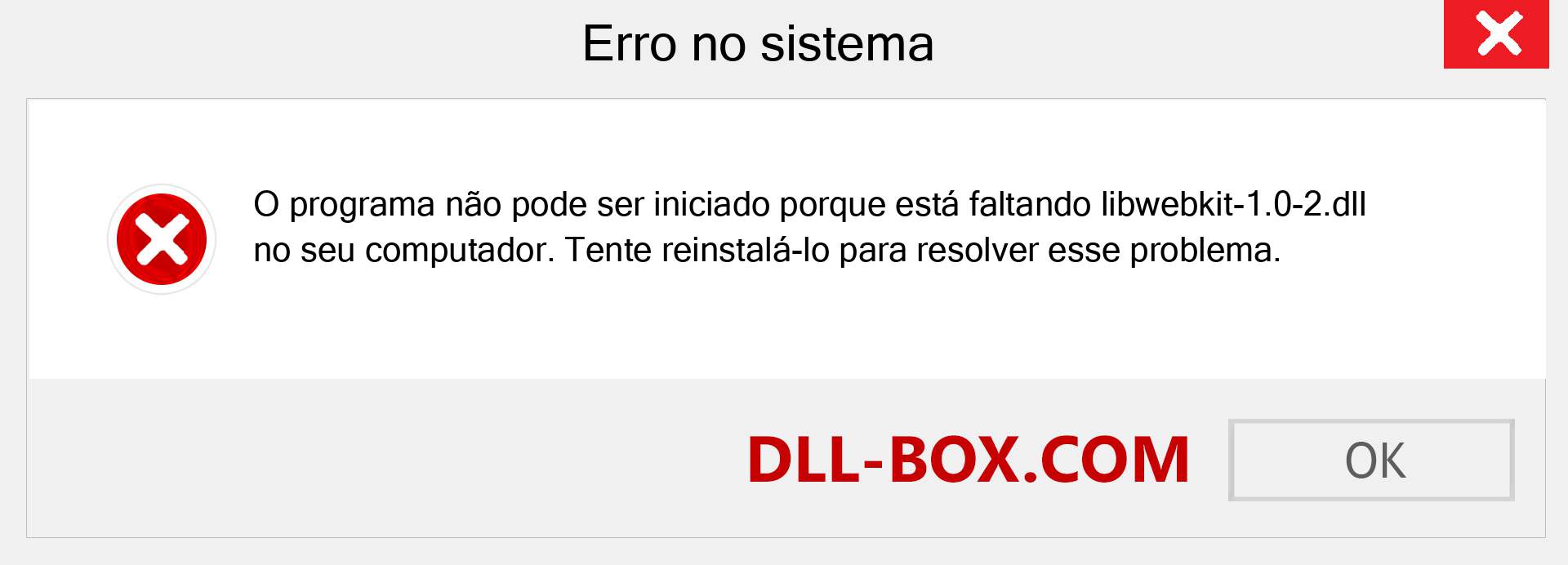 Arquivo libwebkit-1.0-2.dll ausente ?. Download para Windows 7, 8, 10 - Correção de erro ausente libwebkit-1.0-2 dll no Windows, fotos, imagens