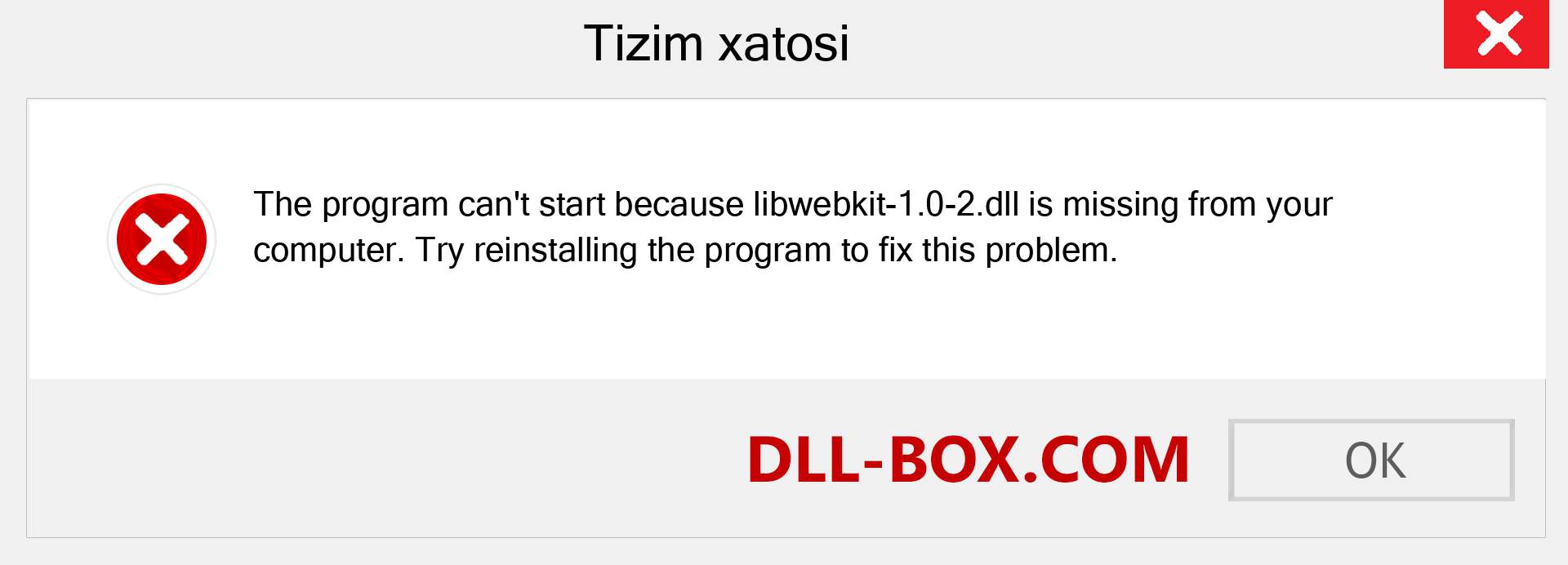 libwebkit-1.0-2.dll fayli yo'qolganmi?. Windows 7, 8, 10 uchun yuklab olish - Windowsda libwebkit-1.0-2 dll etishmayotgan xatoni tuzating, rasmlar, rasmlar